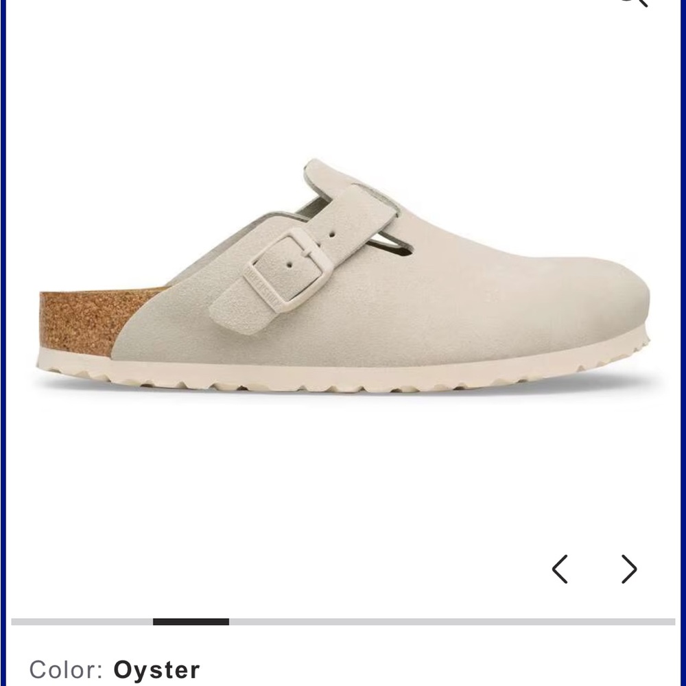 BIRKENSTOCK Boston Suede Leather 
Color: Oyster size UK 37 US 6-6.5 - Picture 5 of 16